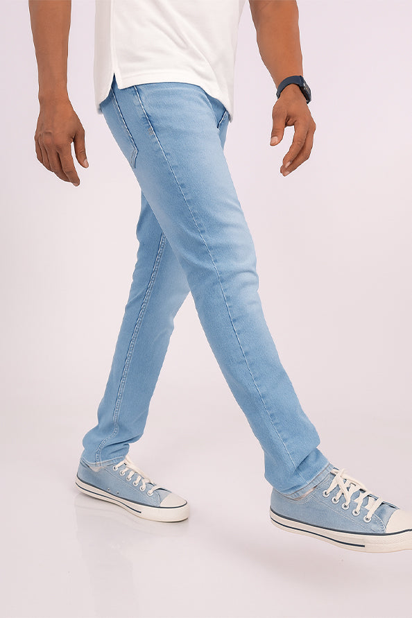 Light Blue-Foxtramp Signature Tapered Denim