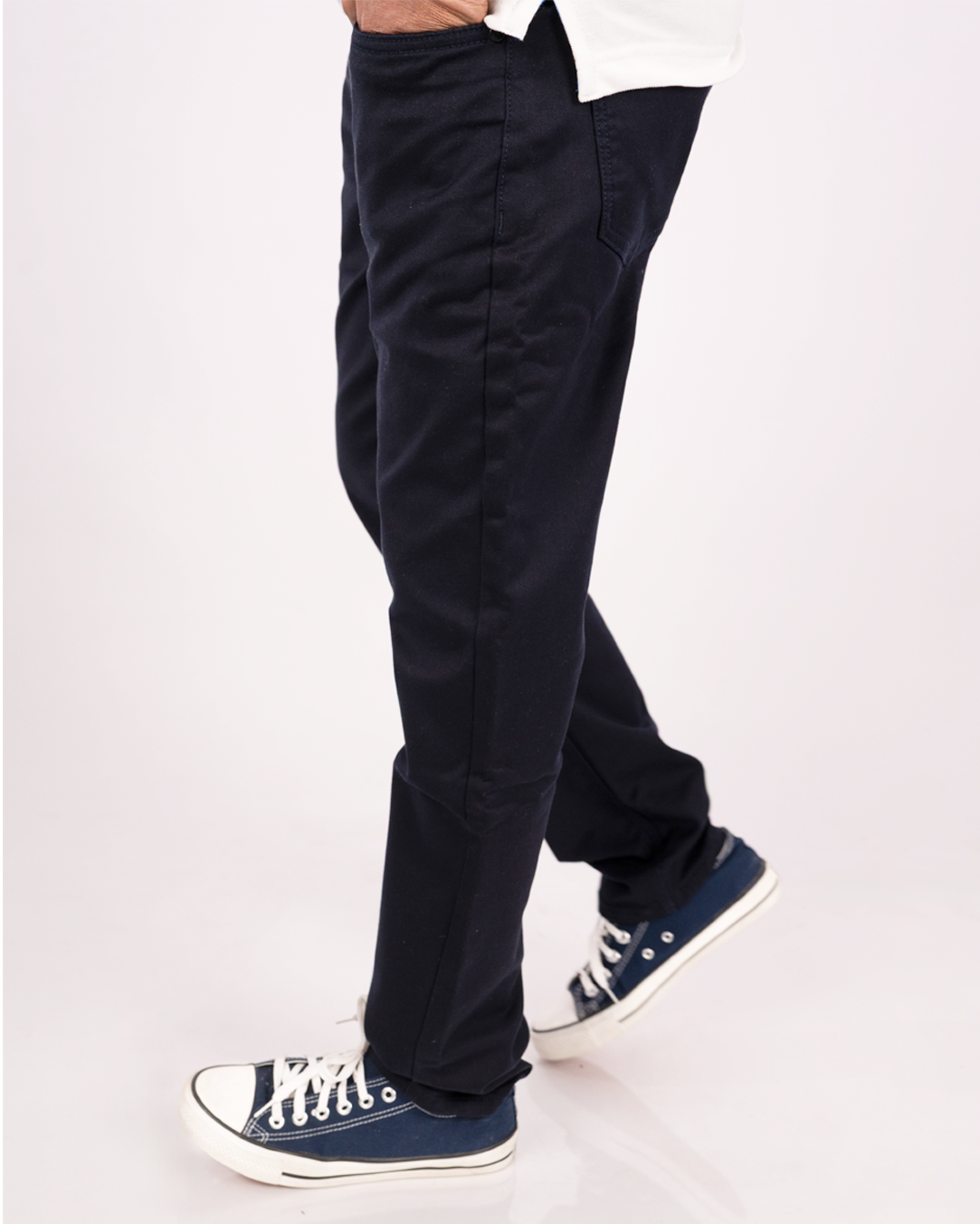 Foxtramp Men's Premium Denim Tapered Fit Deep Navy Blue Jeans