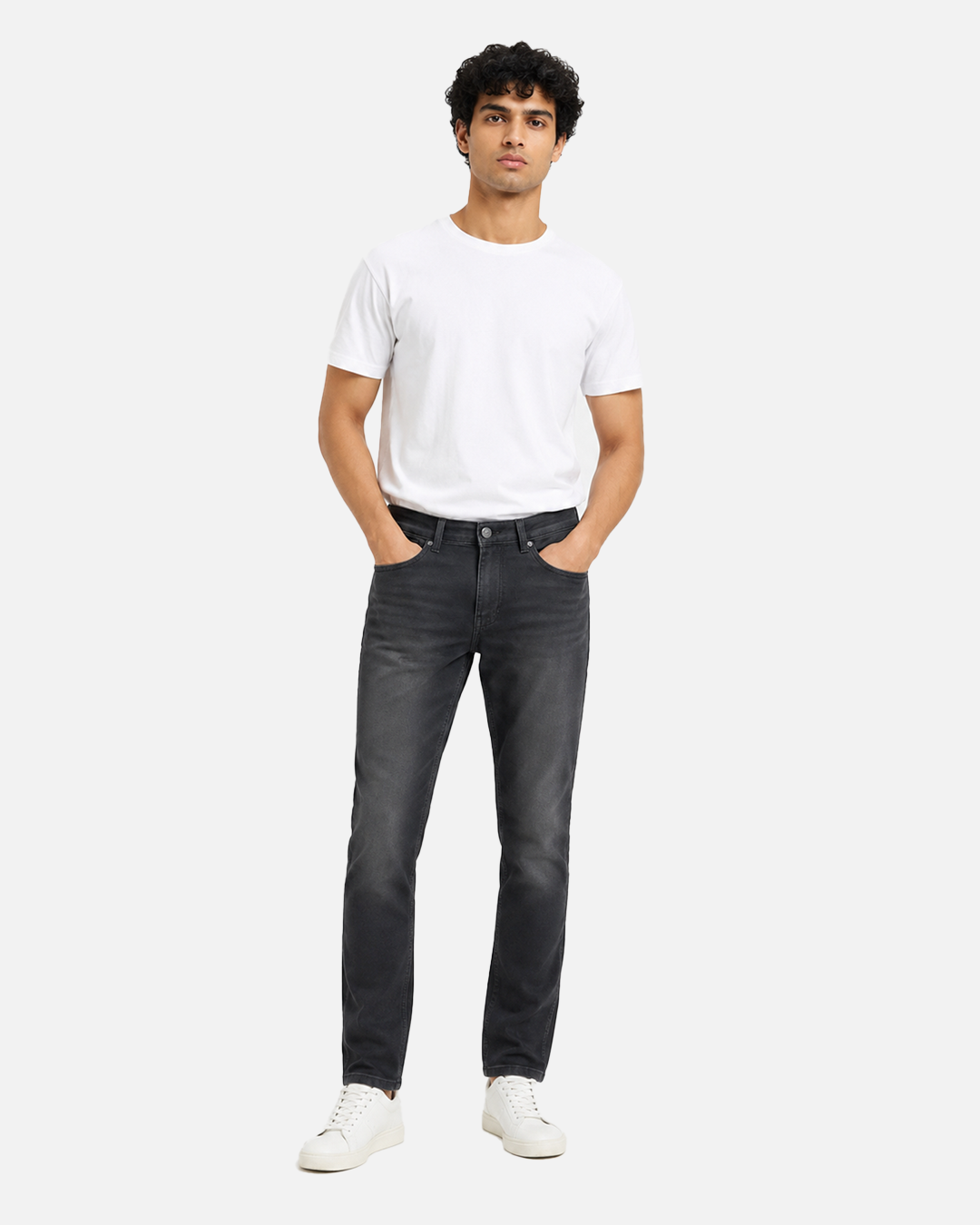 Washed Black Regular Fit Men's Jeans | Premium Denim