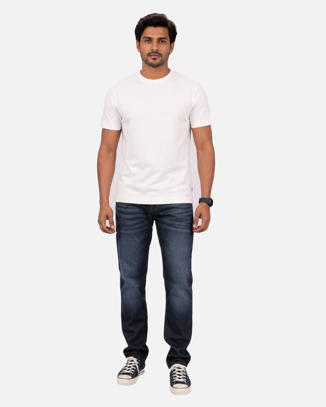 Dark Indigo Wash Regular Fit Men's Jeans | Premium Denim
